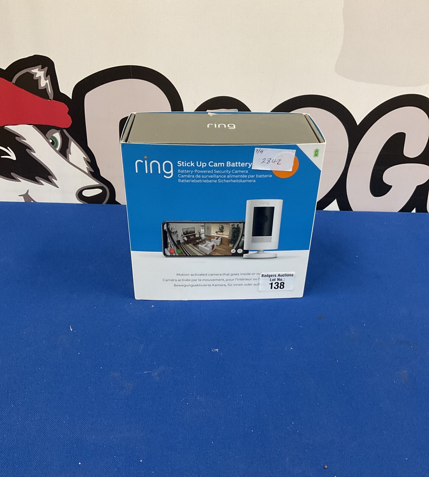 Ring stick up cam battery powered security camera