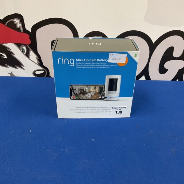 Ring stick up cam battery powered security camera