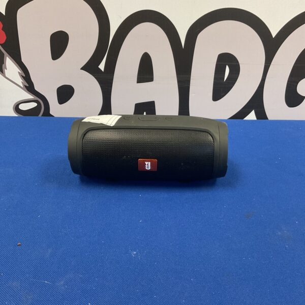 Compact portable Bluetooth speaker for wireless audio streaming.
