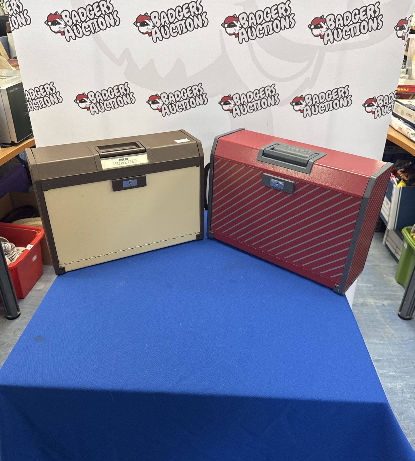 Two document boxes inc WHSmith & helix