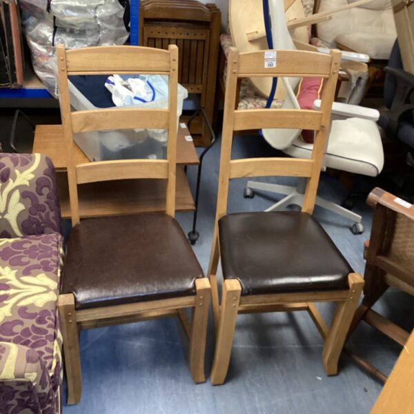 pair of dining room chairs