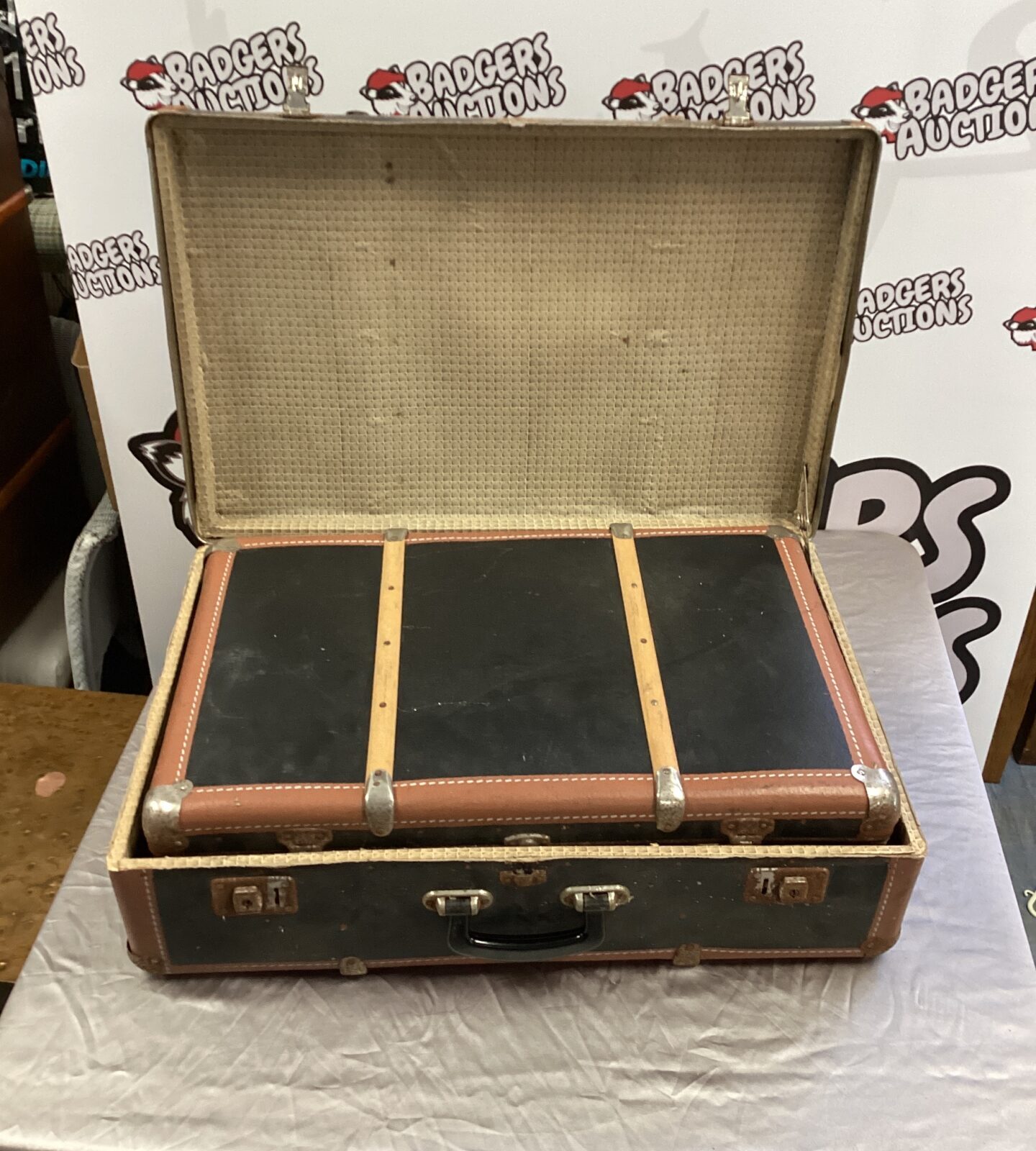 Pair of vintage suitcases