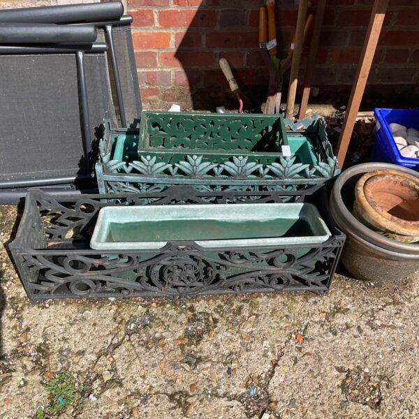 Quantity of garden planter troughs
