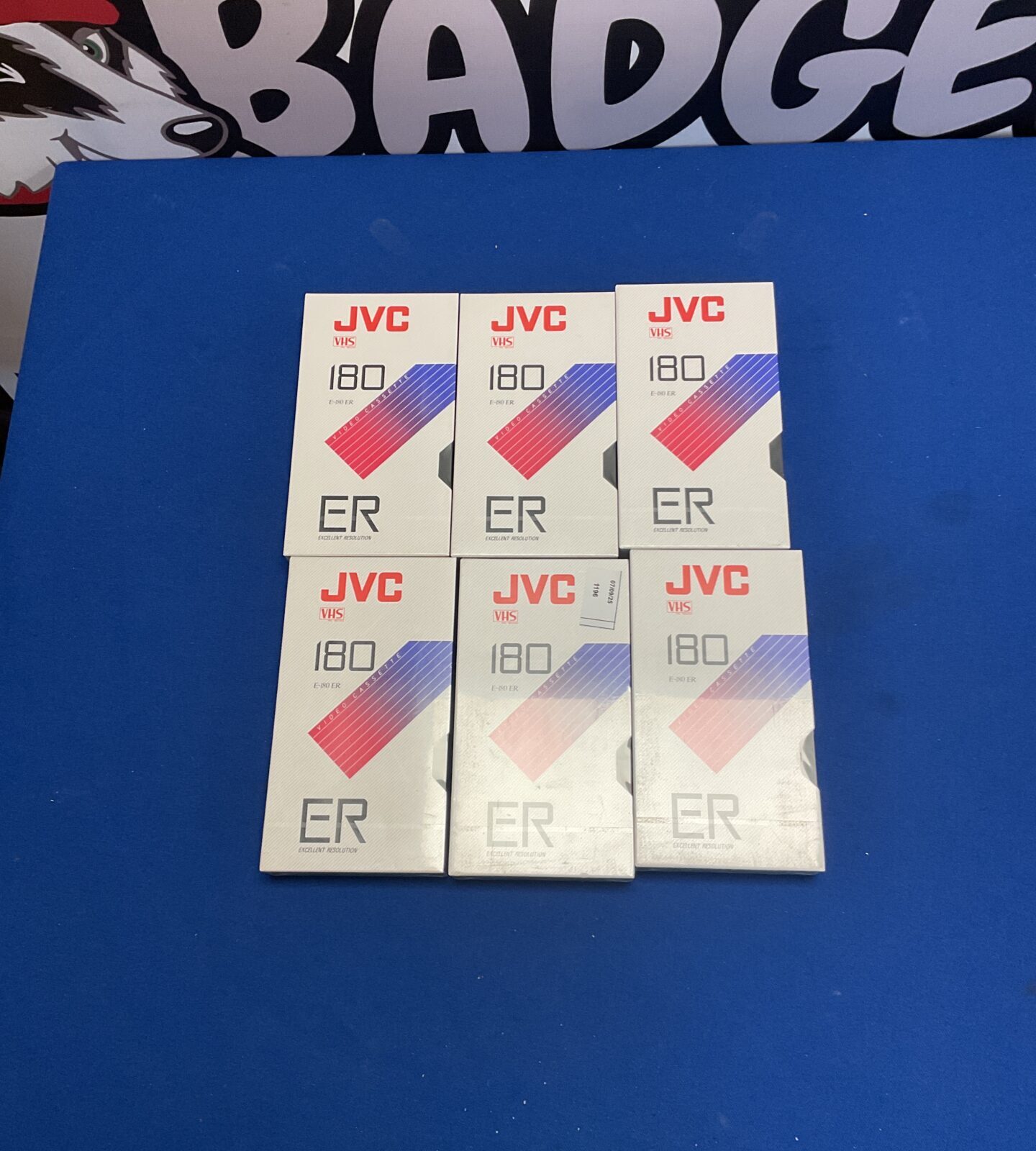 JVC VHS 180 ER video cassette tapes sealed in box