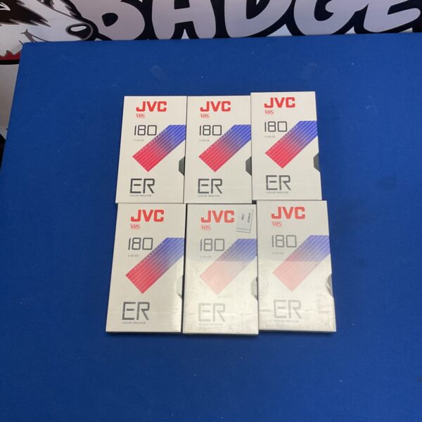 JVC VHS 180 ER video cassette tapes sealed in box