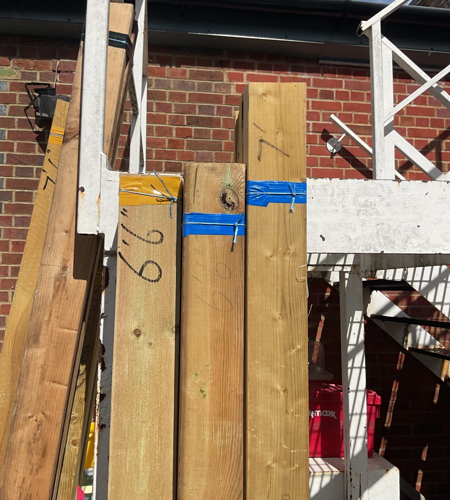 Three bundles of 6’6” timber