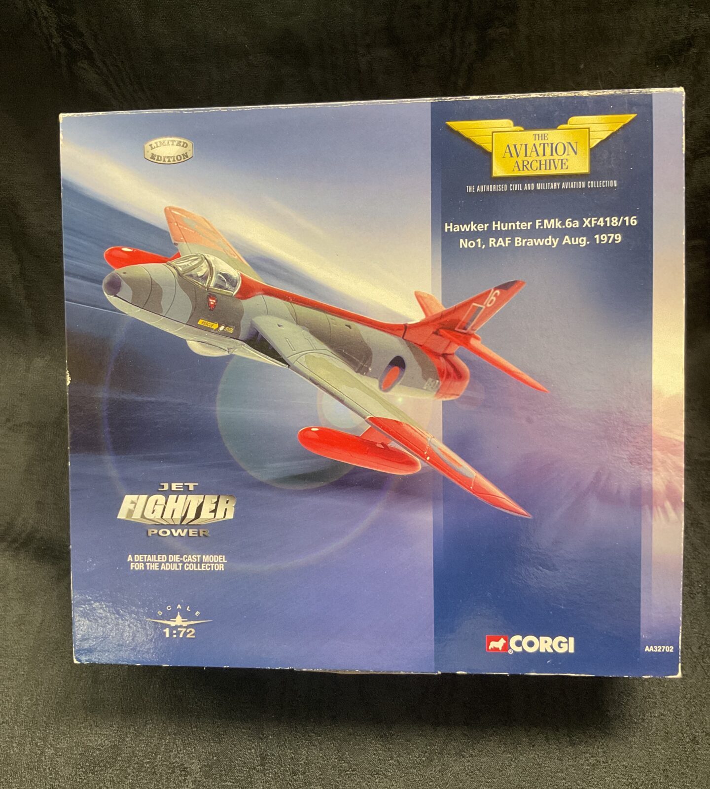 Corgi Aviation Archive Hawker Hunter F.MK.6a Xf418/16 Diecast Model Aeroplane
