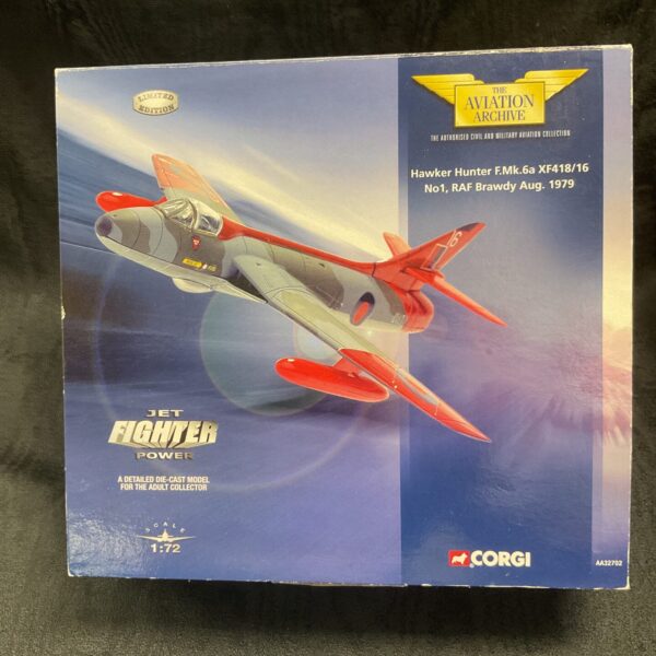 Corgi Aviation Archive Hawker Hunter F.MK.6a Xf418/16 Diecast Model Aeroplane
