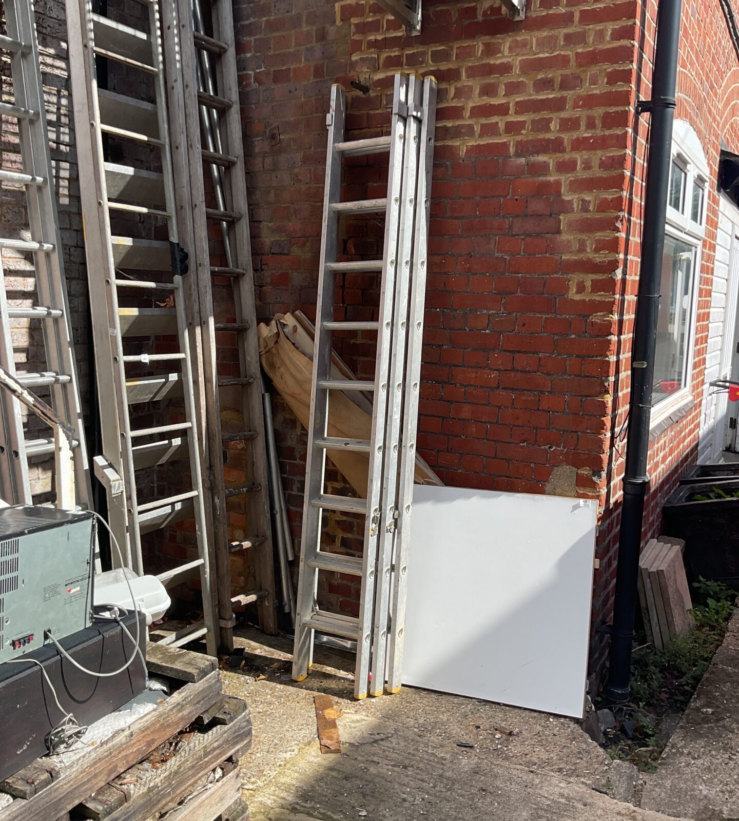 Aluminium Three tier extending Ladder