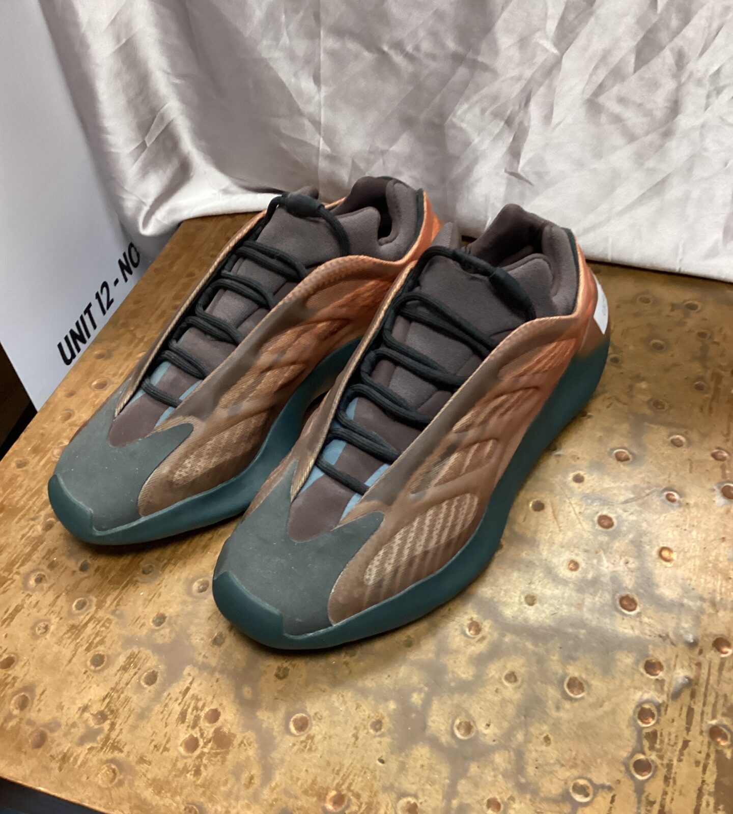 Pair of adidas Yeezy 750 trainers