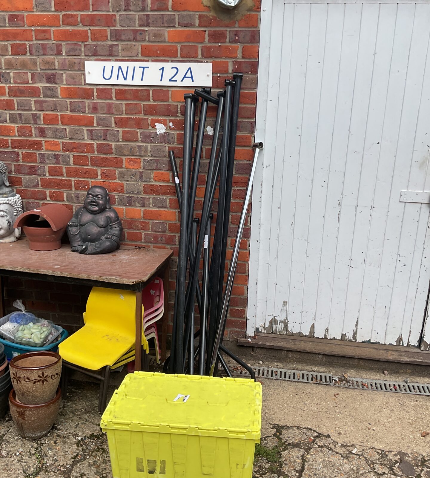 6ft metal clothing rail & spare parts