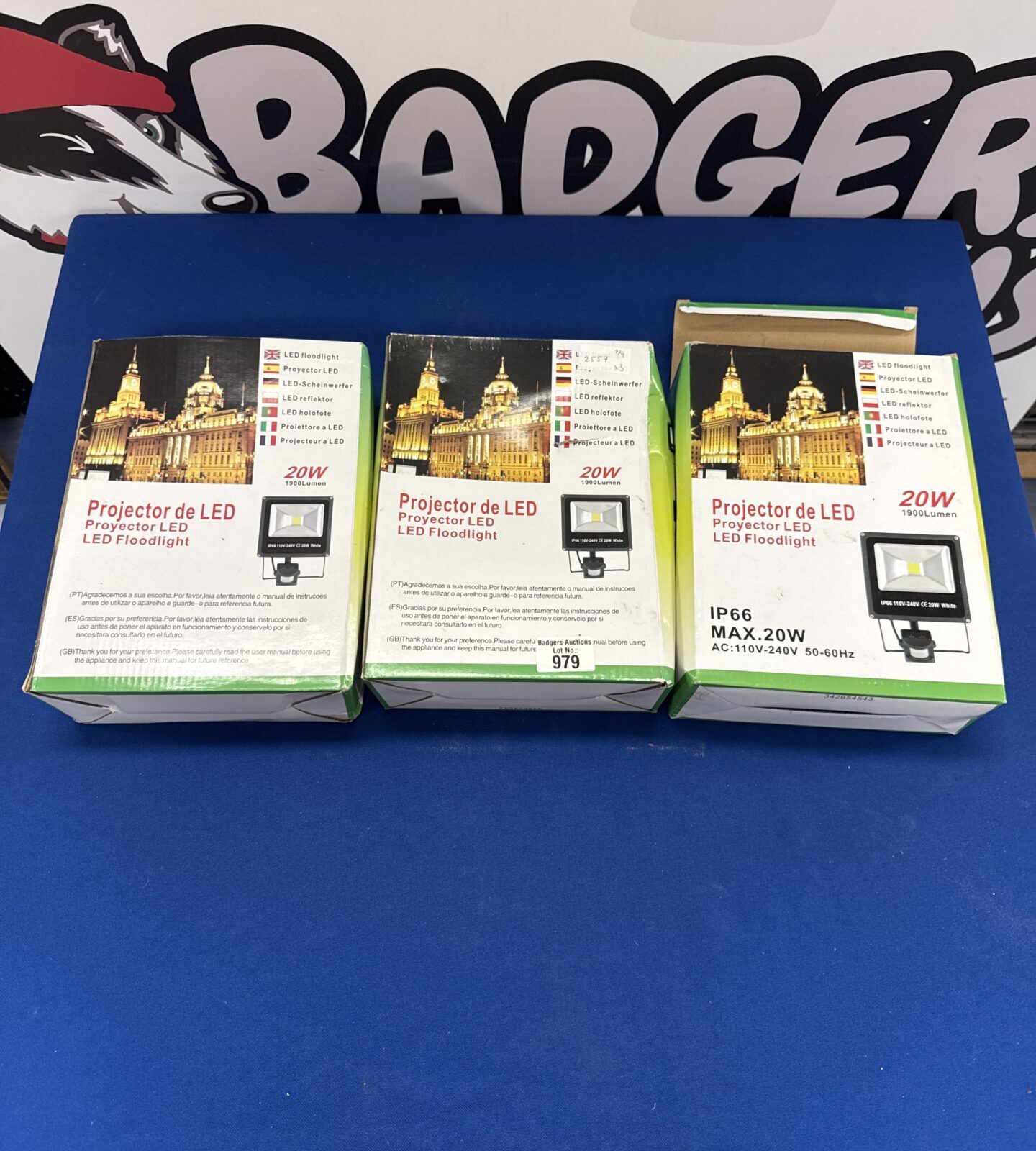 Three new 20w ip66 security lights