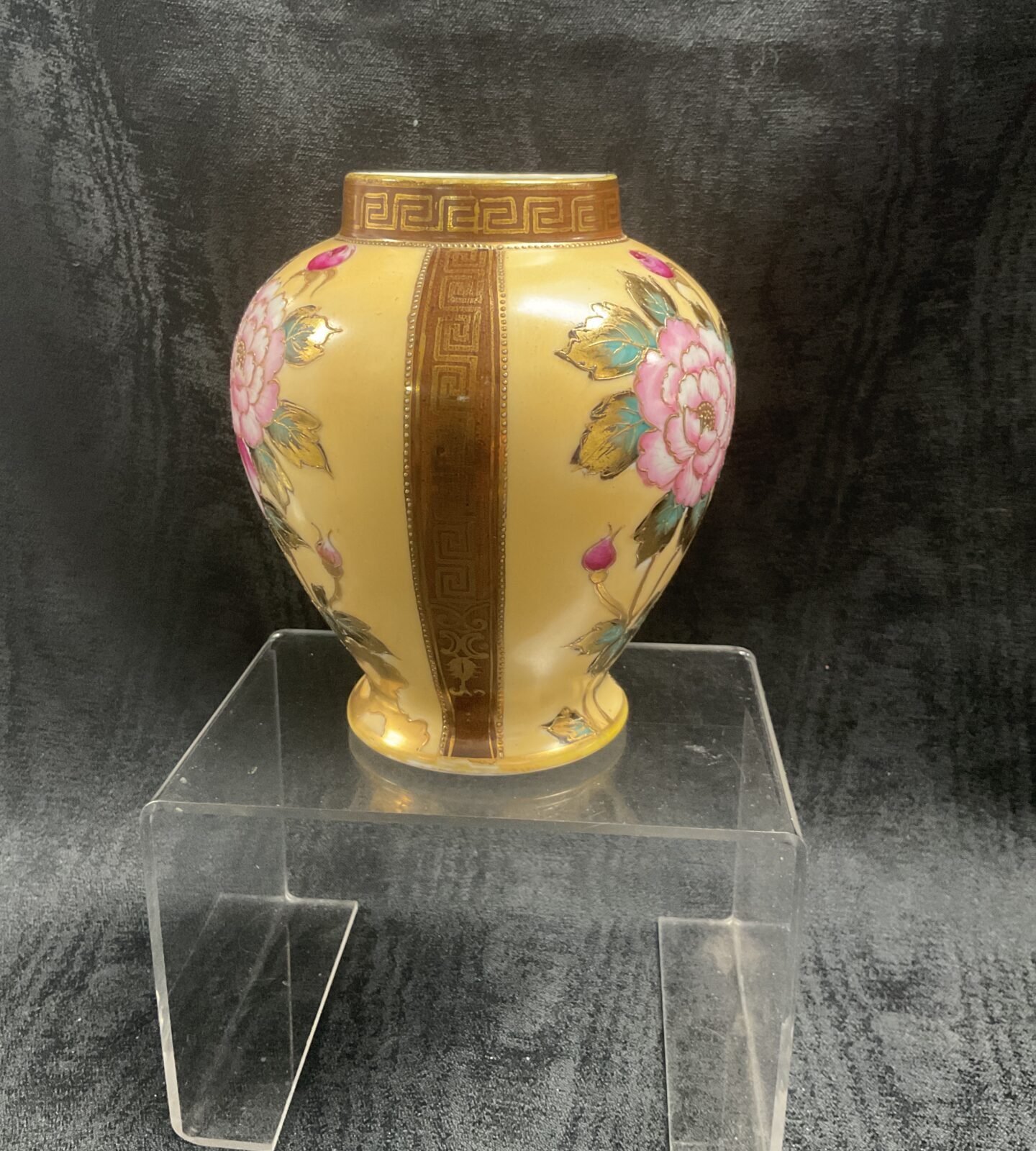 Antique Noritake Maruki (Komaru) Heavily decorated 5.5” Vase - Image 2