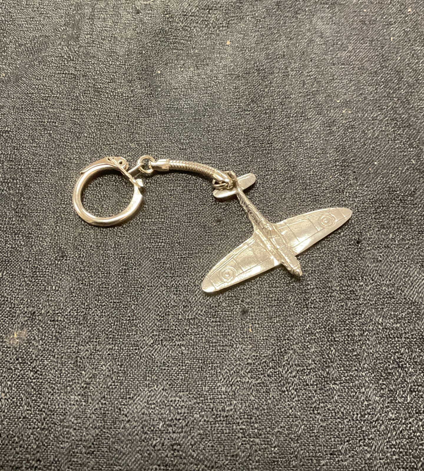Vintage spitfire keyring