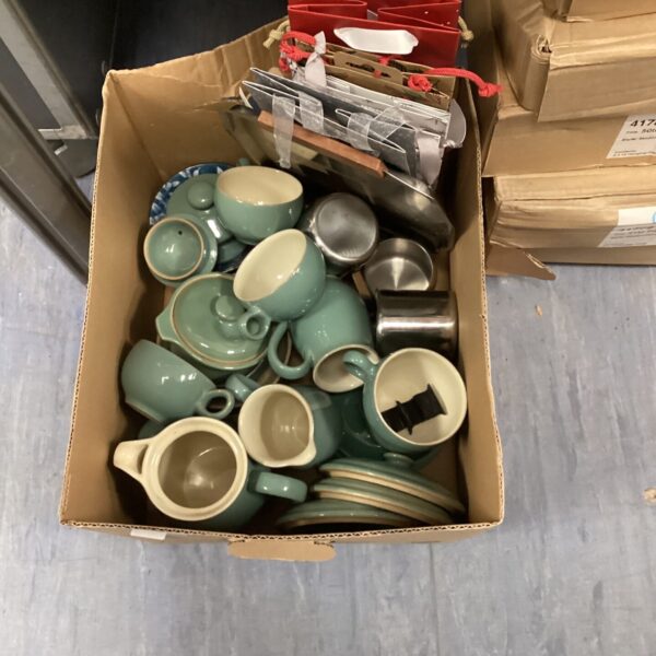 Blue tea service set