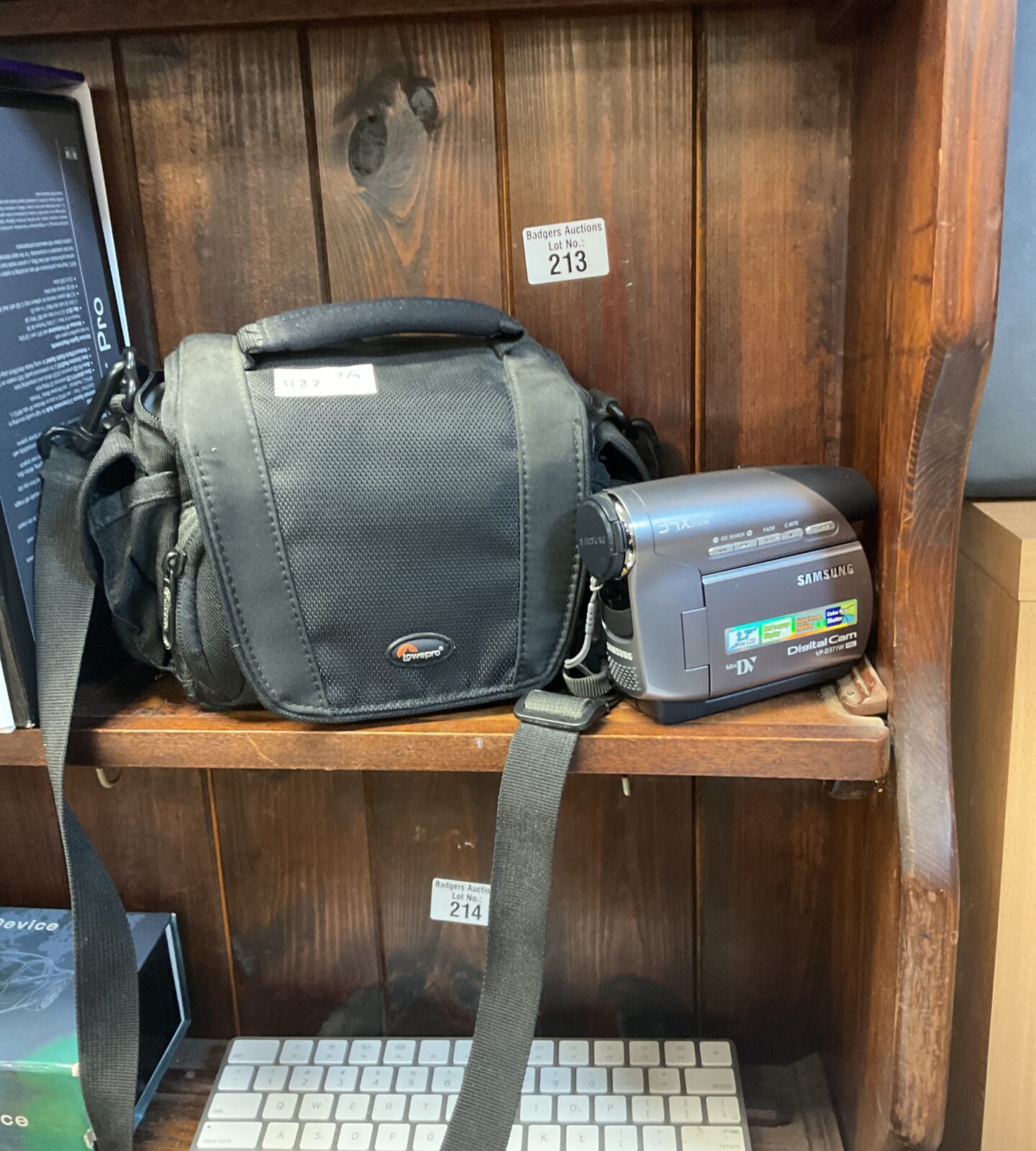 Samsung Digital Camcorder with camera carry bag