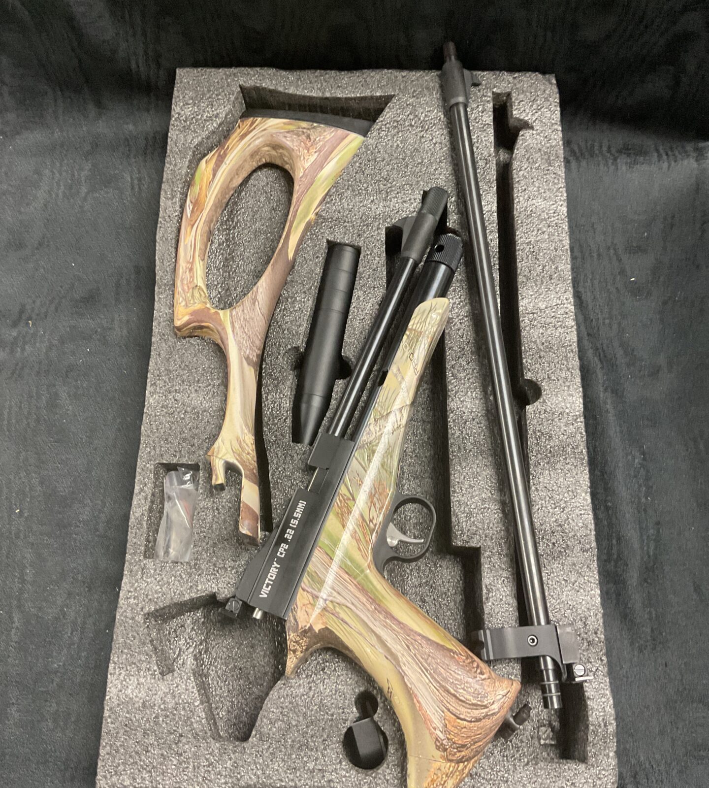 Victory Cp2 .22 Co2 Pistol Converts to rifle with silencer and pellets