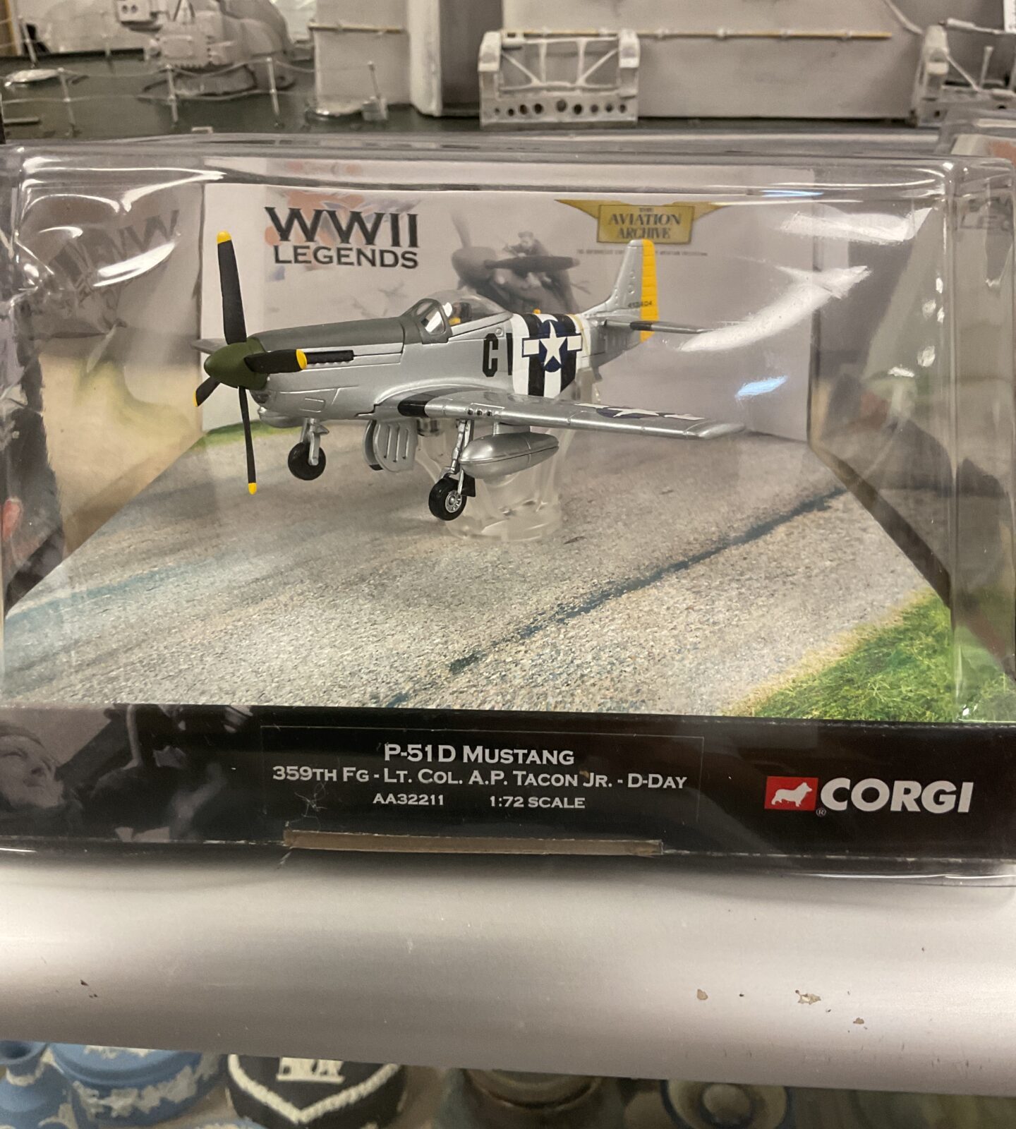 Corgi Diecast 1/72 Scale P51 D Mustang Wwll Legends