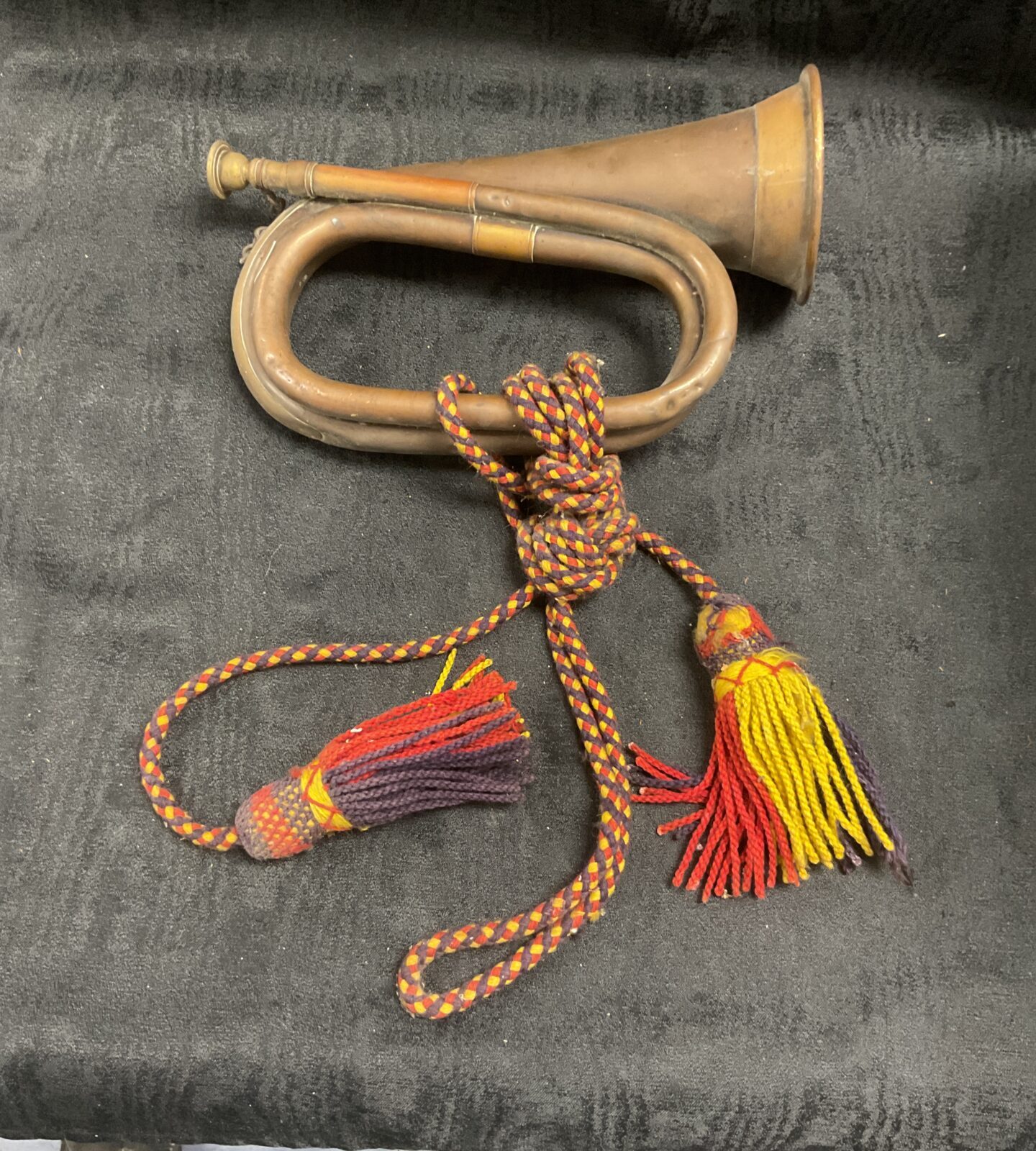 Military Copper and Brass Bugle h y keat and sons