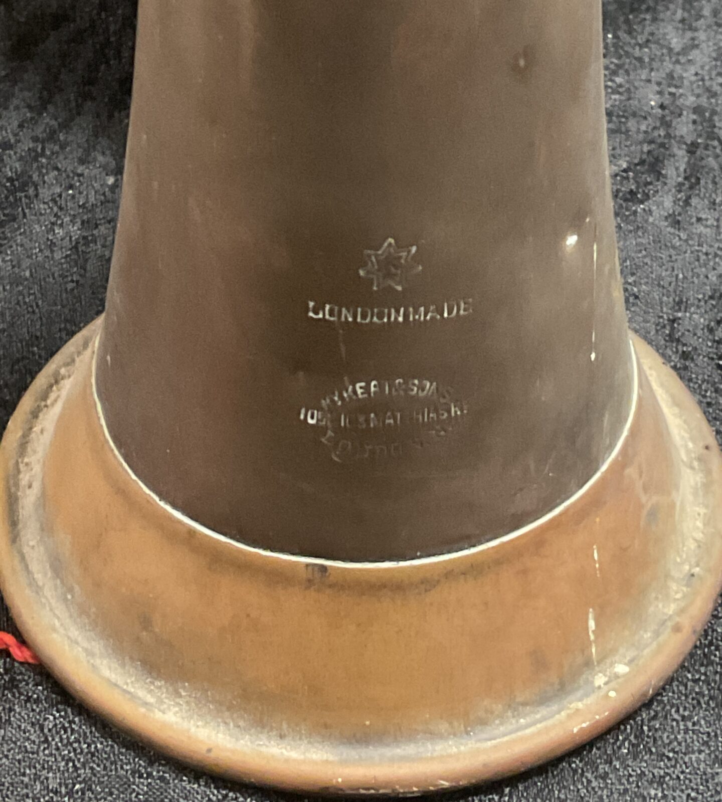 Military Copper and Brass Bugle h y keat and sons - Image 2