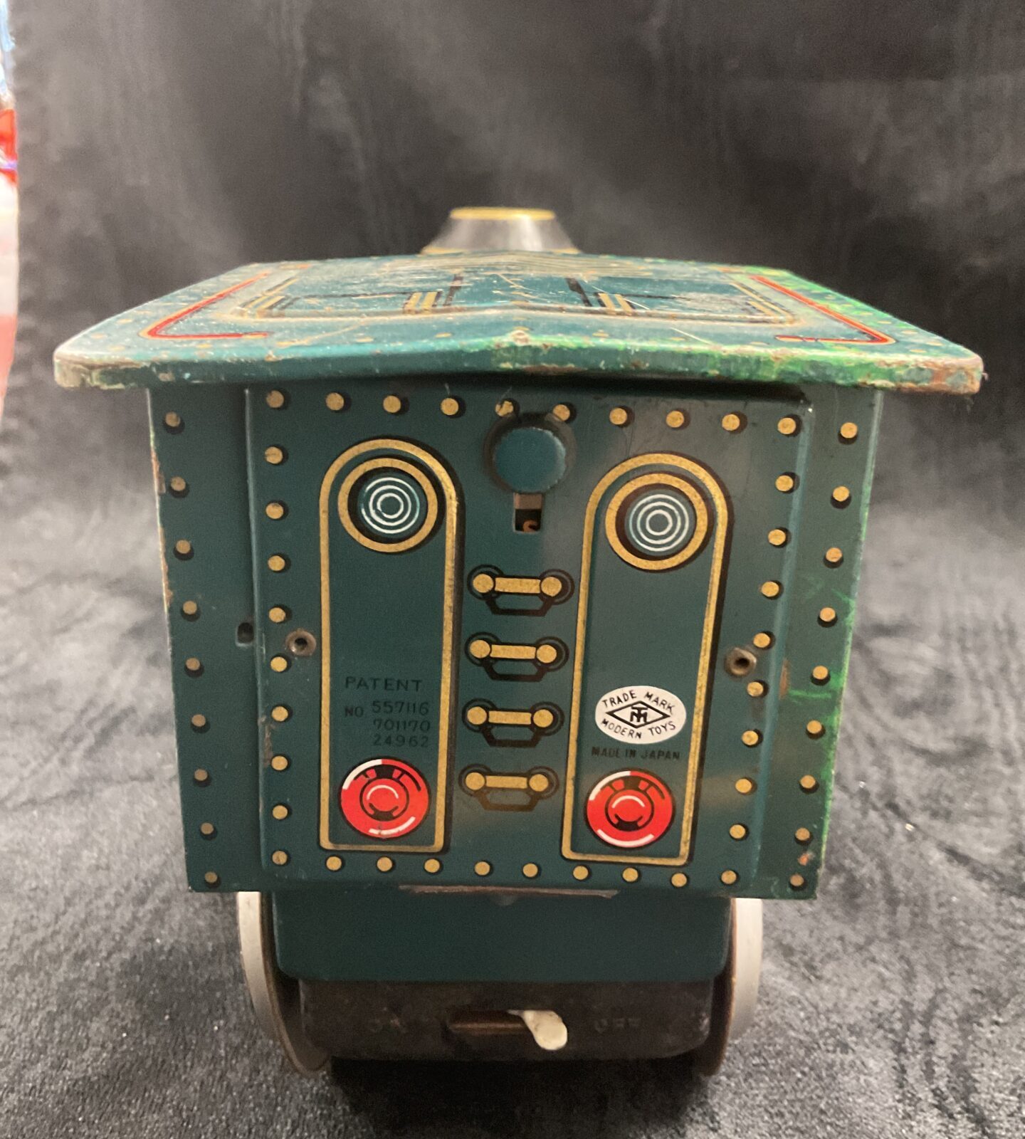 Vintage Japanese tinplate battery operated western train working - Image 2