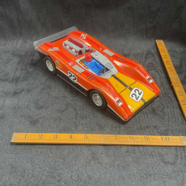 Vintage tinplate French race car