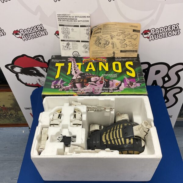 Retro bandai power rangers titanos megazord boxed