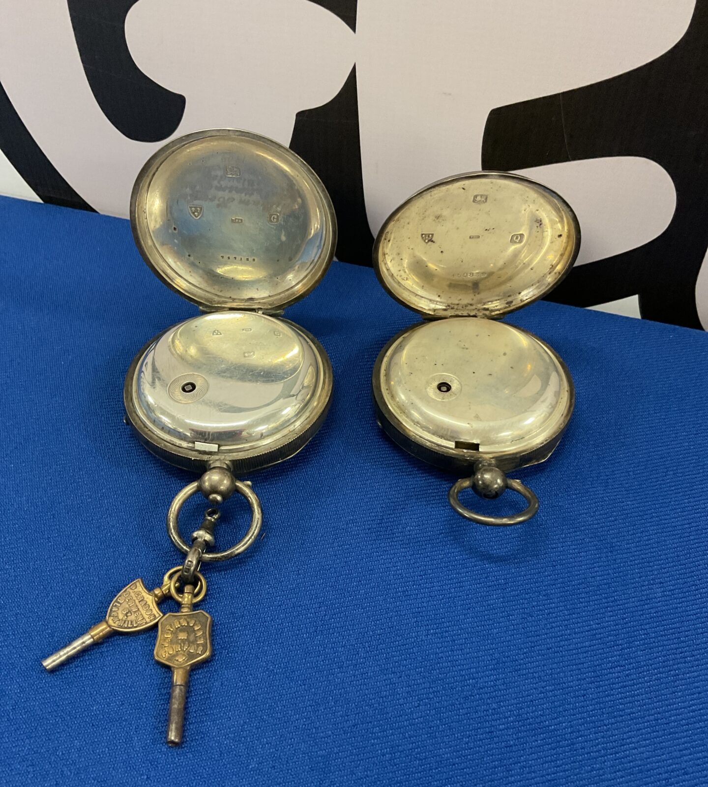 Two 925 sterling silver cased pocket watches - Image 2