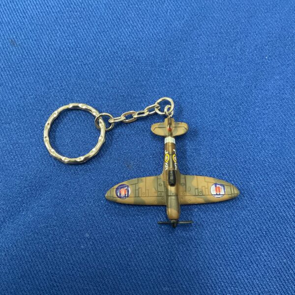 Diecast spitfire keyring