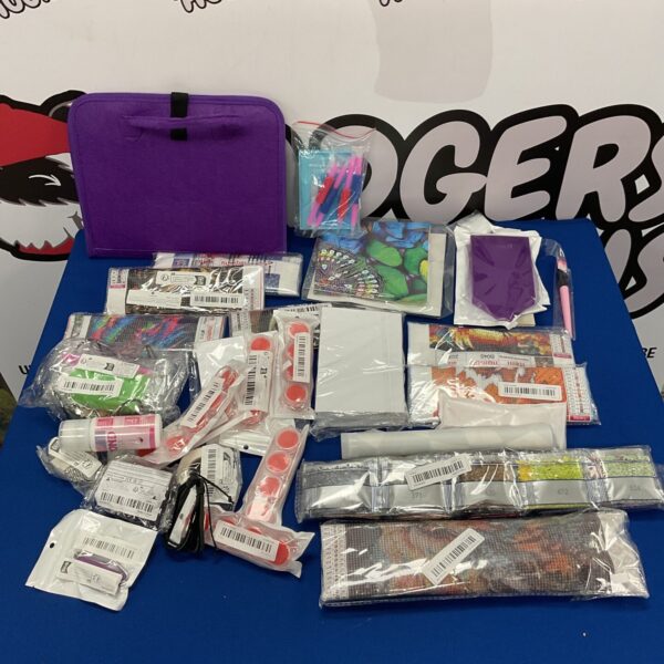 Box of diamond art kits & accessories