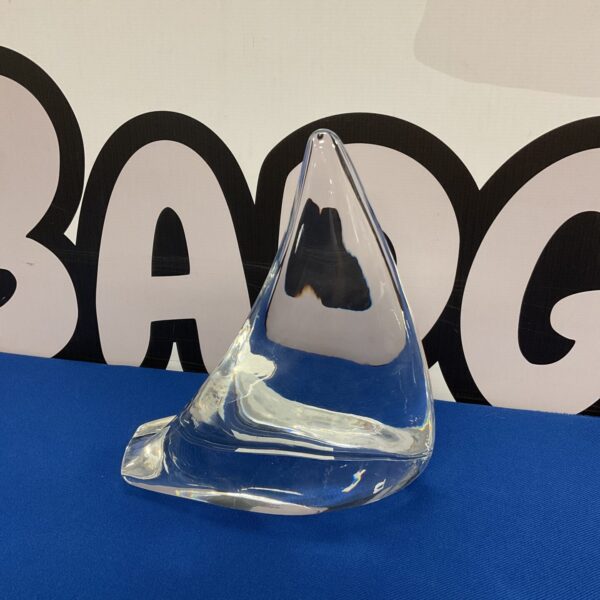 Baccarat Crystal Glass Boat Paperweight