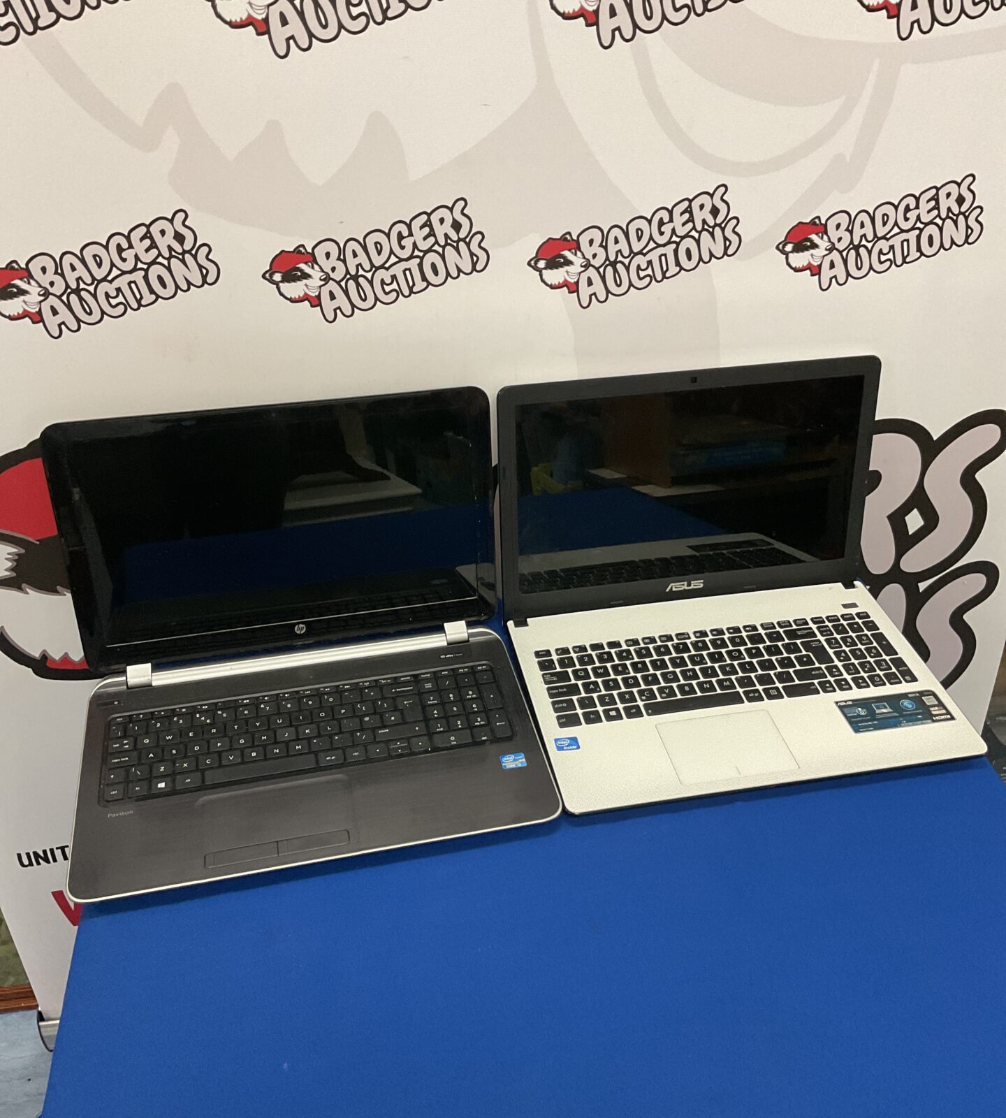 Two untested laptops Inc hp & asus