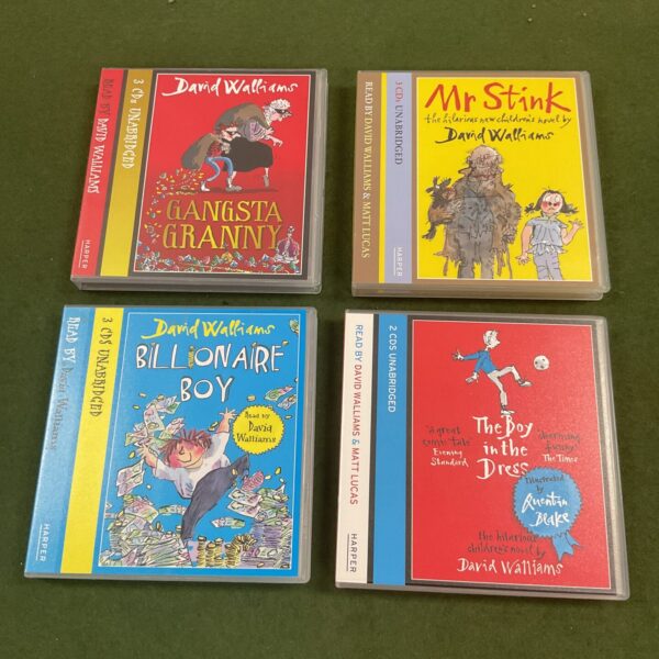 Four David Walliams Audio Cds