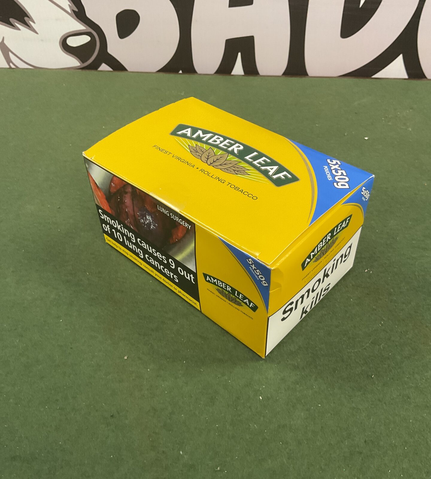 5x50g sealed Packs of Amber leaf rolling tobacco