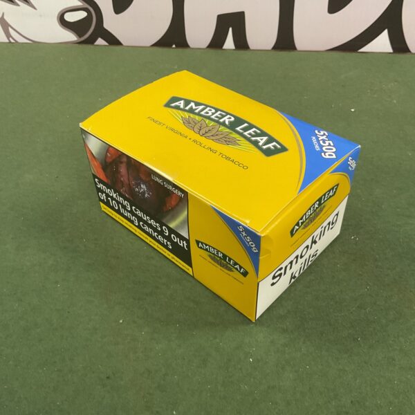 5x50g sealed Packs of Amber leaf rolling tobacco
