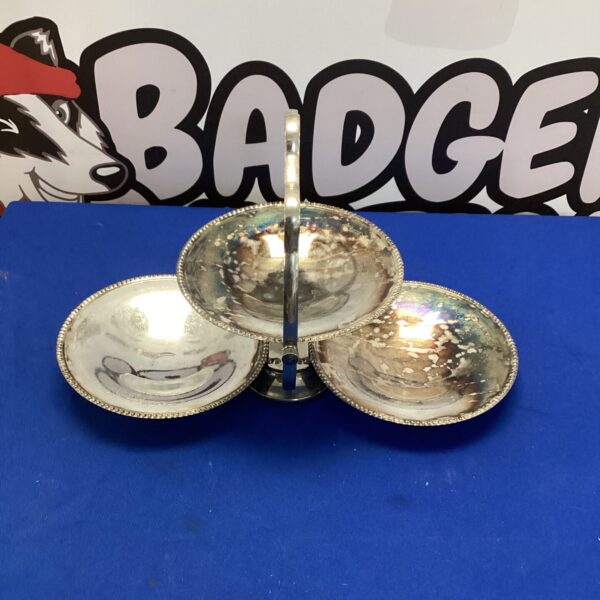 Silverplate Folding Cake Stand