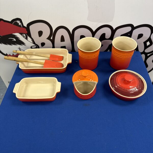 Selection of Le Creuset kitchenware