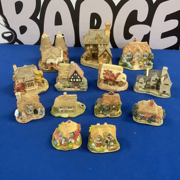 Lilliput Lane miniature houses collection, detailed porcelain cottages.