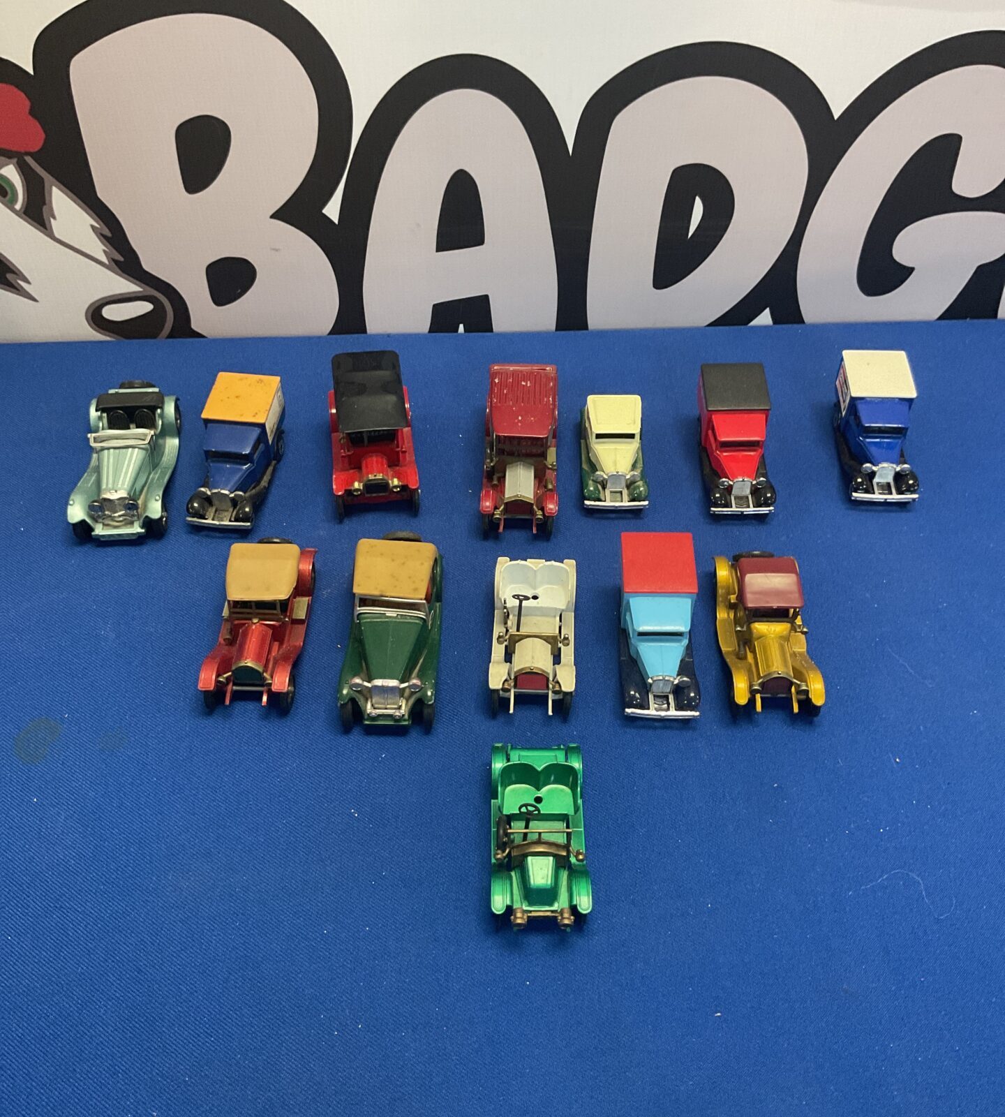 Vintage Matchbox Yesteryear cars in a collectible lot.