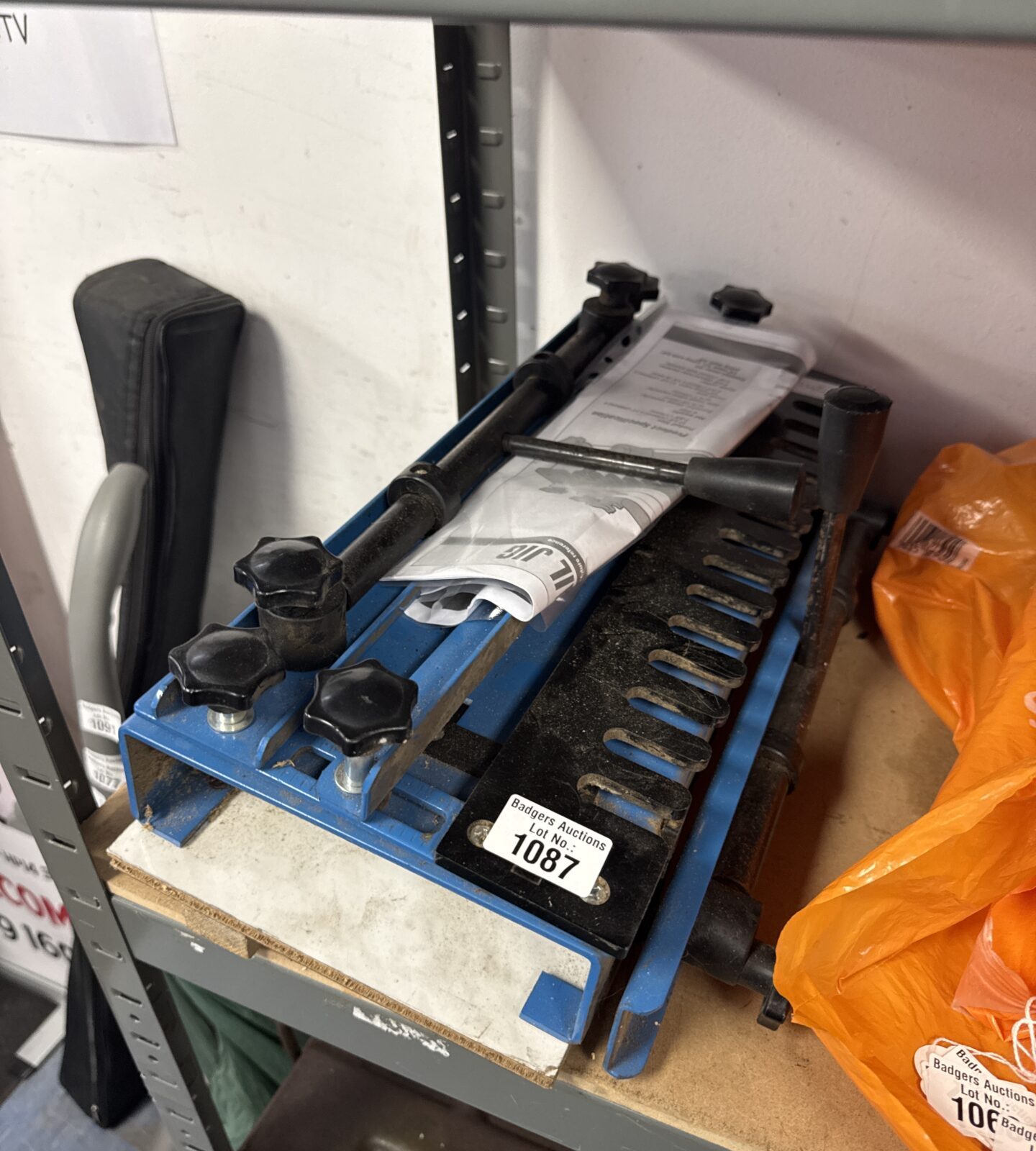 Vintage 12 inch dovetail jig for woodworking joinery.