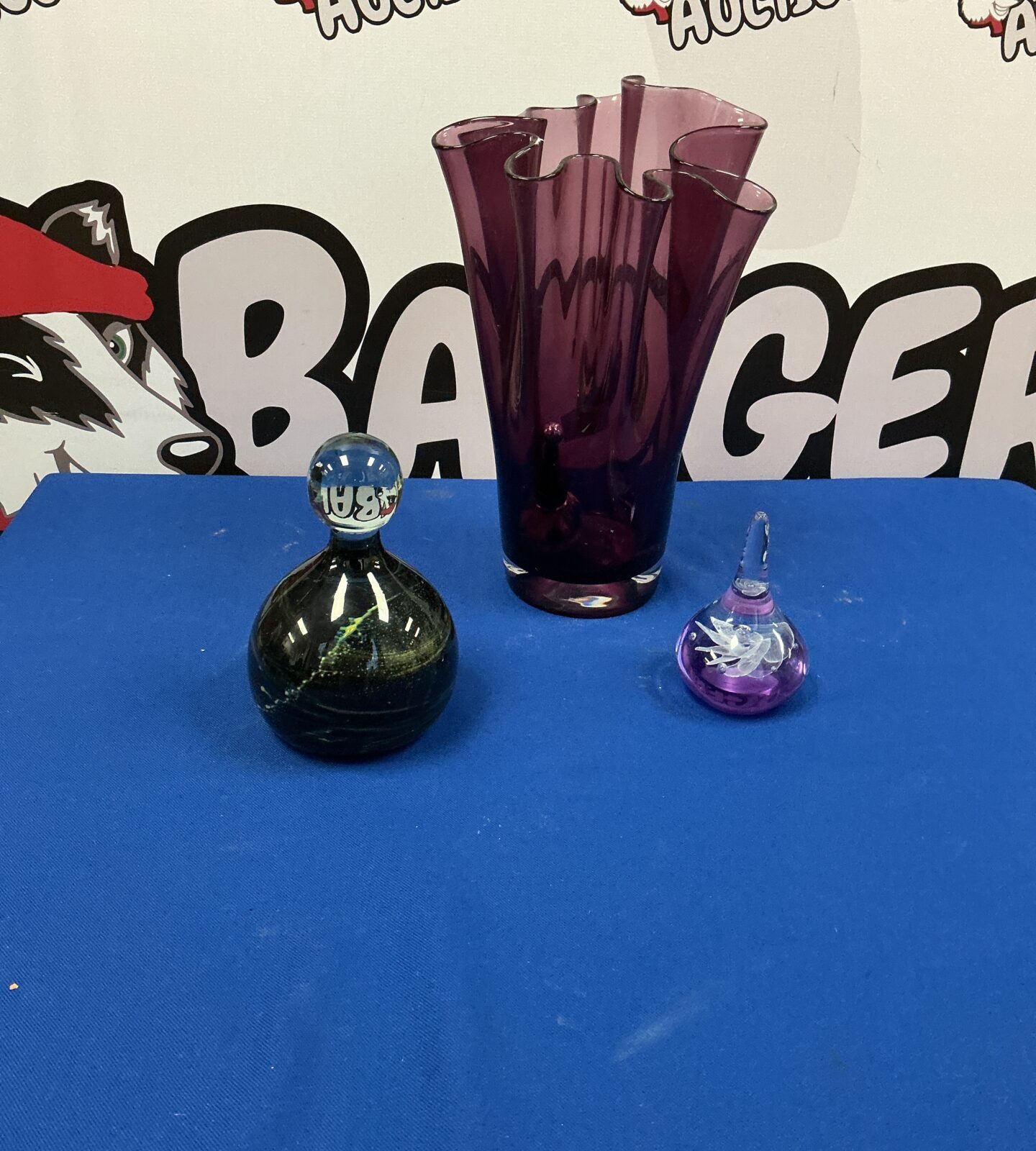 Elegant 15 inch glass vase for floral displays.