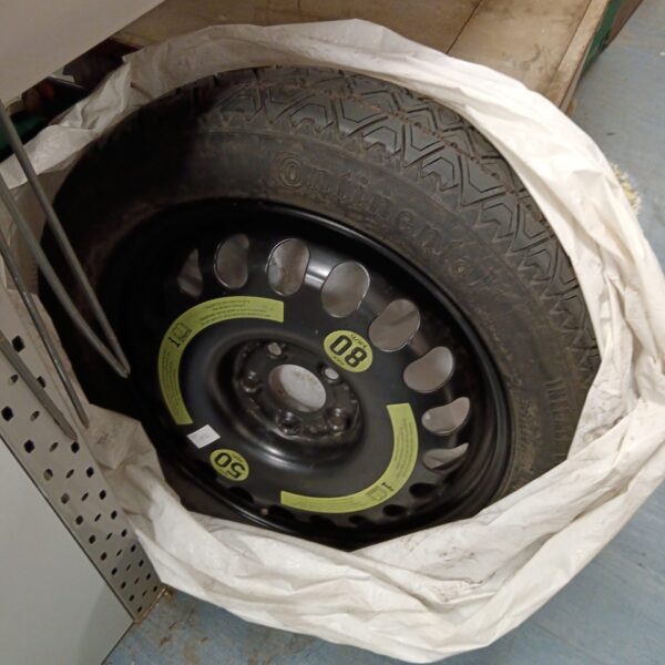 Used 5 Gnut space saver wheel with Continental tyre for emergency use.