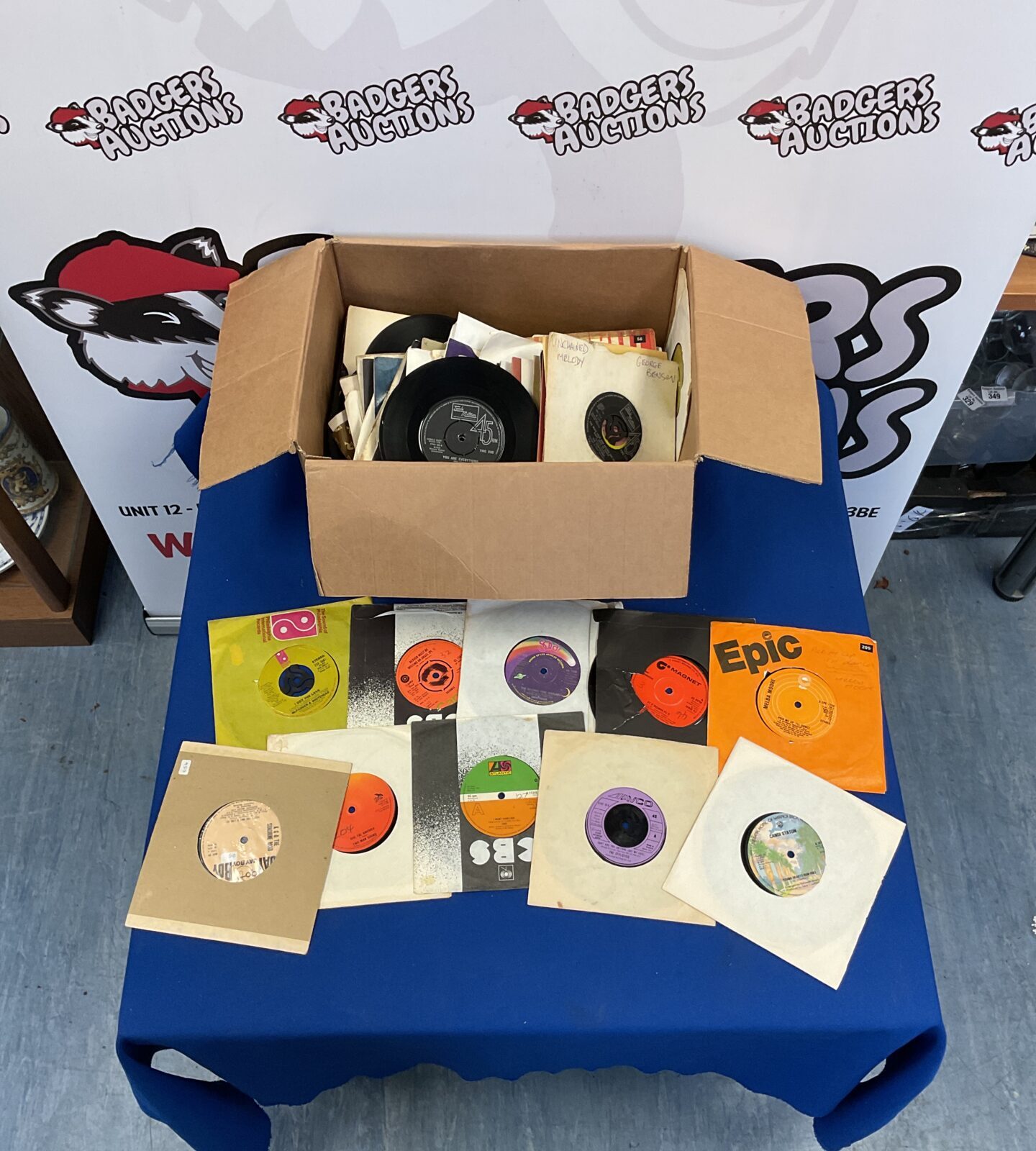 Vintage soul music 7 inch vinyl singles collection.