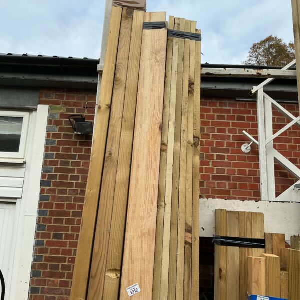 Three bundles of 9ft timber for construction and DIY projects.
