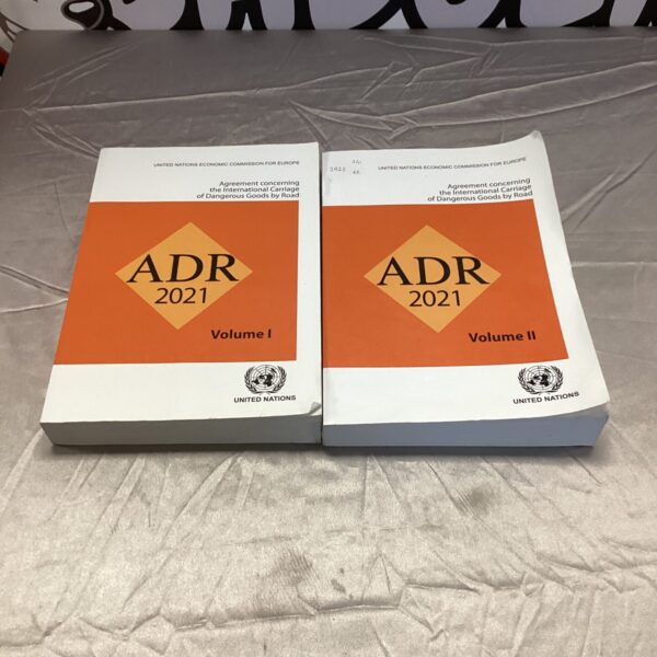 ADR training manuals covering dangerous goods transport regulations.