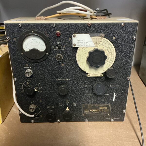 Vintage Advance Signal Generator for radio and electronics testing.