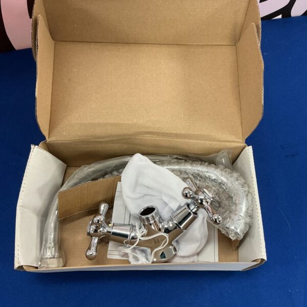 Vintage AES mixer tap set in original packaging.