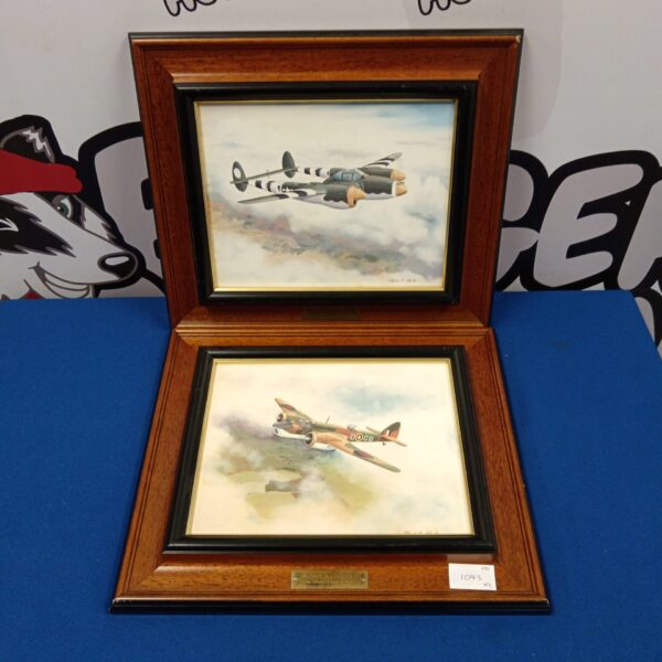 Vintage Alfred e Clarke print of a Bristol Blenheim aircraft.