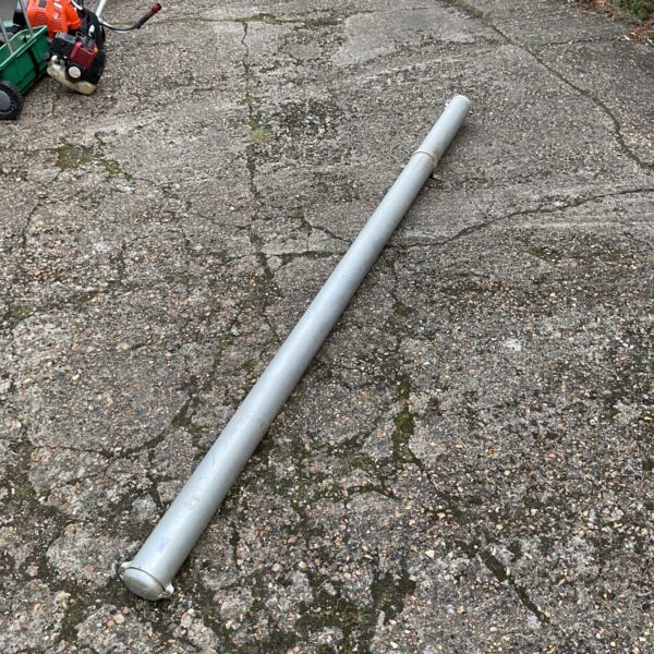 Aluminium plumbers pipe carrier for safe pipe transport.