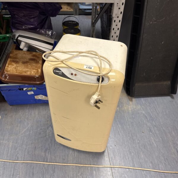 Used Amcor H200 dehumidifier for moisture removal in homes.